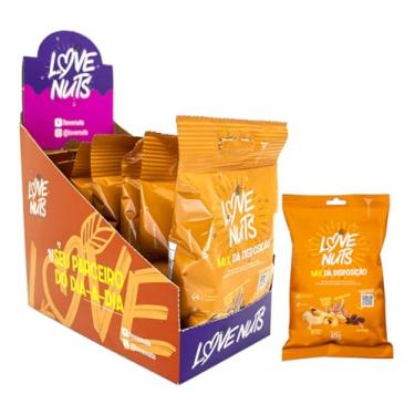 Imagem de Mix de Nuts Disposição Love Nuts 40g, Display com 7 Unidades, Snacks Saudáveis, Sem Glúten, Vegano, Non-GMO, Kosher, Pronto para Consumo, Ideal para Lanches e Alimentação Saudável.