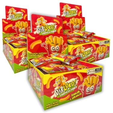Imagem de Kit 3 CXs Bala Goma Diploko French Fries Laranja Ácida Danilla C/24
