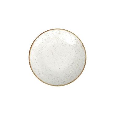 Imagem de Prato Sobremesa Tramontina Rústico Marrom Em Porcelana 21cm