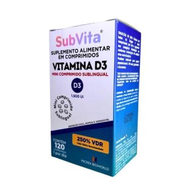 Imagem de Subvita Vitamina D3 - 120 Mini Comprimidos - Micrex Bioworld
