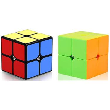Imagem de 2 Pack Qiyi Qidi S 2x2 Stickerless Speed ​​Cube Color Magic Cube Puzzle by GINFH