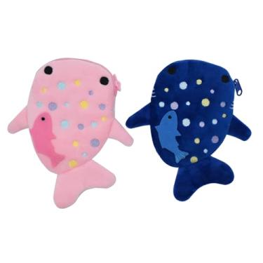 Imagem de Cute Shark Coin Purse Plush Change Holder Small Wallet Storage Bag for Women Girls Lady Kids