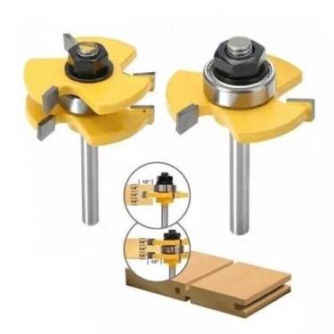 Imagem de Fresa De Tupia Macho Fêmea Metal Duro Profissional Haste 6Mm - Sa tool