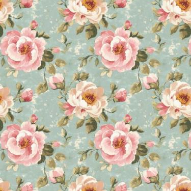 Imagem de Papel De Parede Adesivo Floral Ramos Autocolante Premium - PAPEL E PAR