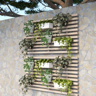 Imagem de Painel Jardim Vertical Madeira Organizadora Floreira Treliça