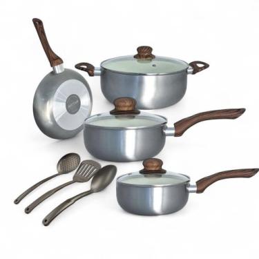 Imagem de jogo de Panelas Antiaderente Revestimento Cerâmico 7 Peças - Ipe Cozin