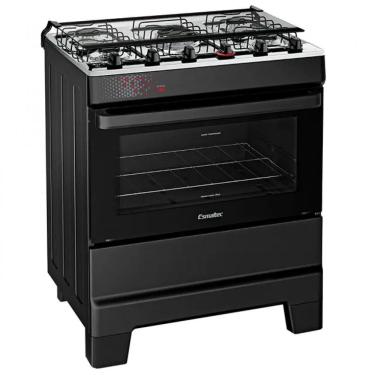 Imagem de Fogão Ideal Top Bivolt 5 Bocas Automático Mesa de Inox Esmaltec
