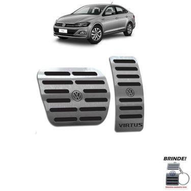 Imagem de Pedaleiras Virtus 2018 A 2020  Automático Preto Em Aço Inox