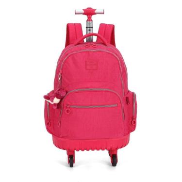 Imagem de Mochila De Carrinho 4 Rodas Laptop Up4You Rosa Pink