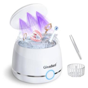 Imagem de Limpador de retentor ultrassônico GiveBest 45k UV Dental Pod 200mL