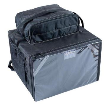 Imagem de Mochila Motoboy 60L - Preta Impermeável Reforçada. - no-brand