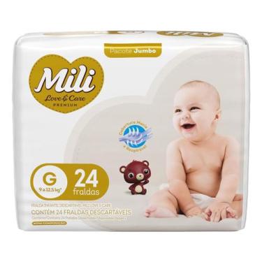 Imagem de Fralda Infantil Mili Love Care Jumbo G 24 un