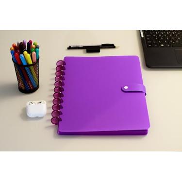 Imagem de Confetti Caderno Com 12 Pastas A4 Neon Lilás