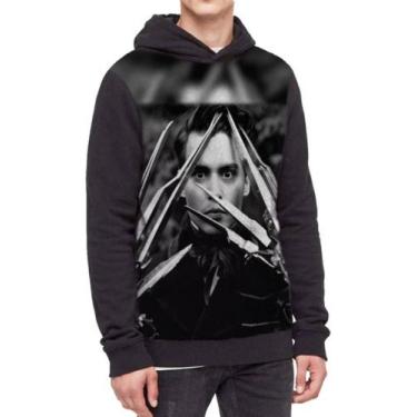 Imagem de Moletom Com Capuz Edward Mãos De Tesoura Ref:323 - smoke, Preto, GG