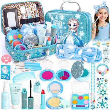 Imagem de Conjunto de maquiagem Hohosunlar Frozen Pretend para crianças de 3 a 8