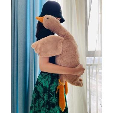 Imagem de Bicho de pelúcia Tanha Goose, 90 cm, marrom para crianças e adultos