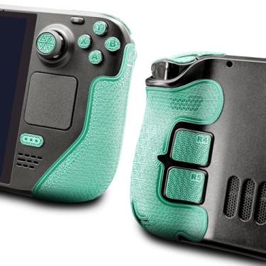 Imagem de Controller Grip for Steam Deck,Textured Skin kit,for Steam DeckOLED&LCD Anti-Skid Sweat-Absorbent Controllers Handle Grips, Buttons (Normal-Mint Green)