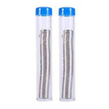 Imagem de Kit 2 Tubos de Estanho para Solda 40x60 0,80mm 10g Componentes Eletrônicos Placas De Circuitos