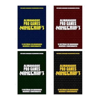 Imagem de Kit 4 Livros Exclusivos Almanaque em Quadrinhos Minecraft - KING BOOKS