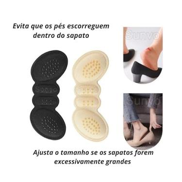 Imagem de Par Protetor de Calcanhar Ortopédico para Sapatos – 1 Par em Silicone e Tecido – Alívio de Dores, Antibolhas, Conforto Diário e Ajuste Confortável (Bege, Unico)
