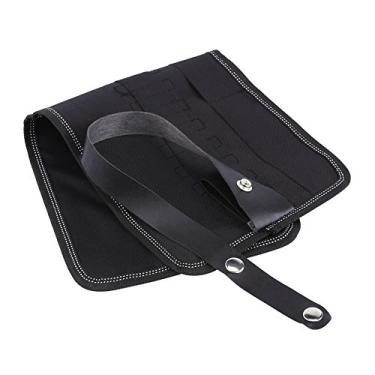 Imagem de Yctze Estojo de Enrolar para Lápis de Tecido Portátil Preto - Porta-bolsa Multifuncional Com 48 Slots para Materiais de Arte, Papelaria Escolar e Pincéis de Maquiagem (36 peças)