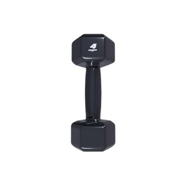 Imagem de Rmg8 Fit - HALTER 4KG EMBORRACHADO SEXTAVADO PRETO
