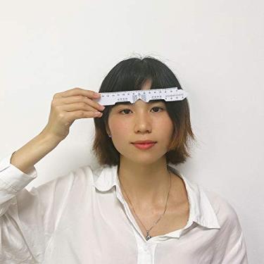 Imagem de 2 peças de régua PD, pupilômetros para medir a distância pupilar, PD único ou ferramenta de medição de PD duplo