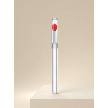 Imagem de Pincel labial reutilizável de silicone com capa - aplicador de brilho labial ferramenta de maquiagem vermelha