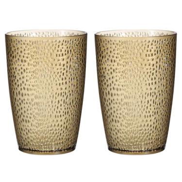 Imagem de Copos de acrílico de 368,5 g, 2 peças de copos reutilizáveis de plástico reutilizáveis copos de água inquebráveis copos empilháveis e laváveis na lava-louças para casa, ao ar livre, restaurante, café