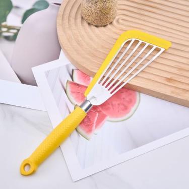 Imagem de 1 espátula de peixe de silicone, espátulas finas com fenda para aquecer panelas antiaderentes