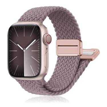 Imagem de Pulseira trançada magnética para Apple Watch séries 11 10 9 8 7 6 5 4 3 / SE/Ultra 3 de 40 mm, 44 mm, 46 mm, 42 mm, 38 mm, 41 mm, 45 mm, 49 mm, 49 mm