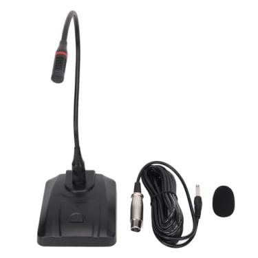 Imagem de Microfone Condensador Gooseneck, Microfone Com Fio De 6,35 Mm Microfone De Mesa Microfone De áudio Microfone De Pódio Microfone De Paginação Para Microfone De Conferência