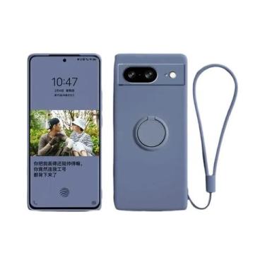 Imagem de Capa De Silicone De Cor Sólida Para Google Pixel 8 9 pro XL Com Suport