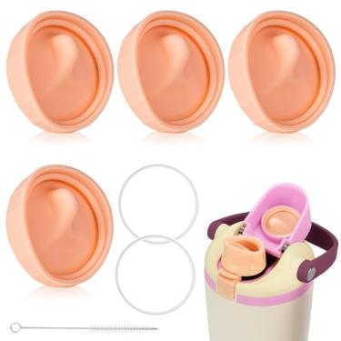 Imagem de Conjunto 3 em 1 de anéis de vedação de borracha e escova de substituição para Owala FreeSip Sway 850 g 1,134 g, 7 peças de silicone para substituição de tampa, tampa, tampa, tampa, tampa, conjunto de