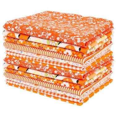 Imagem de 14 peças de quadrados de tecido de algodão para costura, pacote de tecido de algodão macio de 50,8 cm x 50,8 cm para costura de patchwork, quilting, artesanato, decoração DIY e roupas de boneca, 7