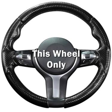 Imagem de Capa de volante para BMW X3 X5 M3 3 5 Series 328i 320i 330i 325i 528i 535i 530i 540i, capa de volante de carro para 2 4 6 séries X4 X5M X6 X6M M2 M4 M5 M6 acessórios (preto fosco)