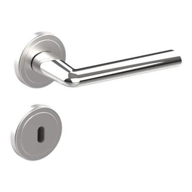 Imagem de Fechadura Interna S4cm Roseta Cromada Alster Aliança - Aliança Metalúr