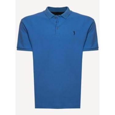 Imagem de Camisa Polo Aleatory Side Detail Azul-Masculino