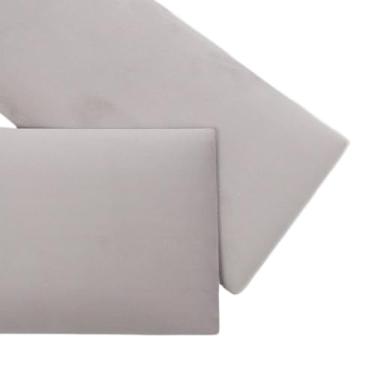 Imagem de Kit 10 Placas de Cabeceira Modular Para Cama Box 45x20 Retângular (8,Cinza Claro)