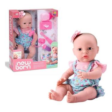 Imagem de Boneca New Born Primeiros Cuidados Faz Xixi Abre e Fecha os Olhos 36cm