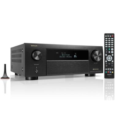 Imagem de Receiver Denon AVR-X4800H 9.4ch WiFi Bluetooth 125W AV 8K Ultra 3D com HEOS integrado e Dolby Atmos