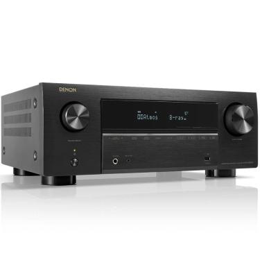 Imagem de Receiver Denon AVR-X2800H 7.2ch 95W 8K UHD 3D Audio Dolby Atmos DTS:X Heos Integrado HDR10+ Wi-Fi Bluetooth Preto 110v