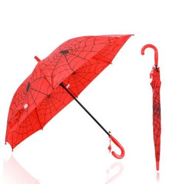 Imagem de Guarda Chuva Infantil Aranha Automático Reforçado Com Apito  Aranha - 