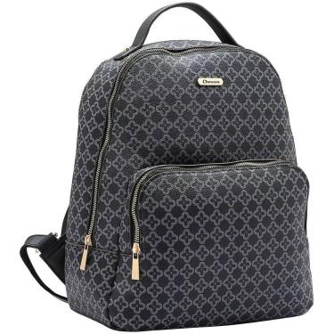 Imagem de Mochila Feminina Costas Monograma Elegante Chic Chenson