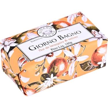 Imagem de Giorno Bagno Sabonete Em Barra Para Mãos E Corpo Aroma Flor De Laranjeira & Vetiver 180G
