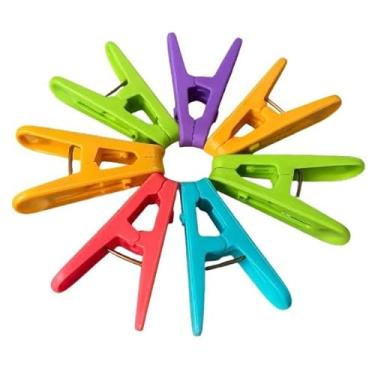 Imagem de 50 Pregadores de Plástico Para Roupas Prendedores de Roupas Reforçado e Resistente
