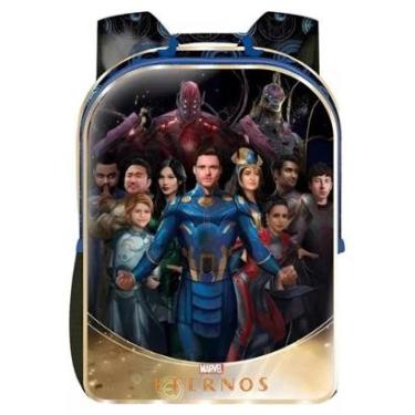 Imagem de Mochila escolar De Costas Grande Eternos Marvel 10.392 Xeryus-Unissex