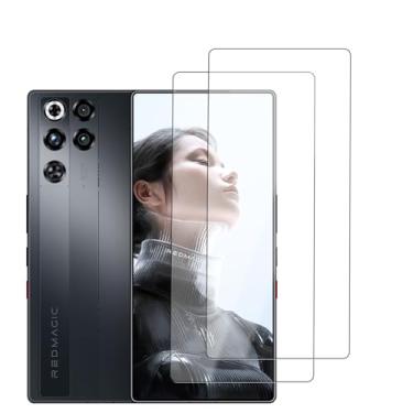 Imagem de KONXISA Pacote com 2 protetores de tela para RedMagic 11 Pro+/RedMagic 11 Pro, protetor de tela de vidro temperado, 9 durezas, HD transparente, antiarranhões, sem bolhas