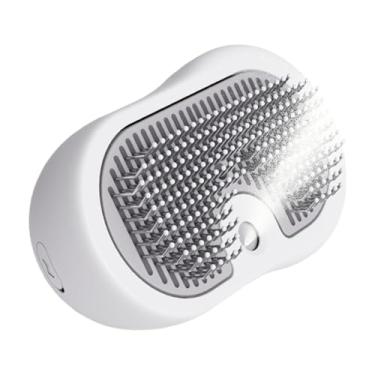 Imagem de Shakven Vaporizador de escova para gatos, escova fumegante para gatos | Pentes de escova para gatos em spray para animais de estimação fumegantes - Escova de cabelo profissional para gatos com