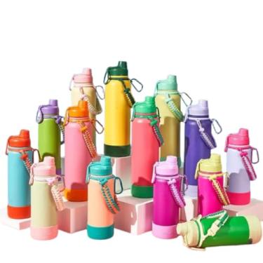 Imagem de Garrafa Térmica Sweet Harvest, Aço Inoxidável 304, 1.3L, Base Silicone, Alça Trançada, Vedação Total, Isolamento Térmico, Design Pera